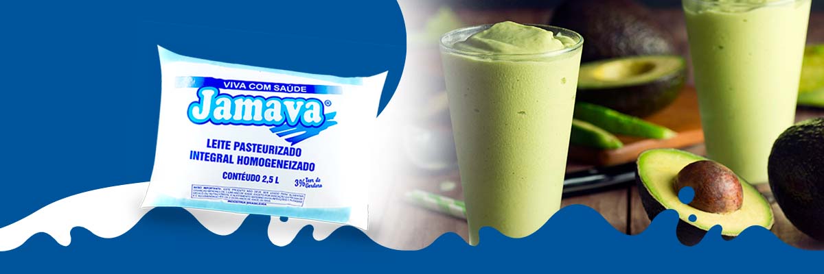 Vitamina de abacate com leite Jamava — Jamava Laticínios