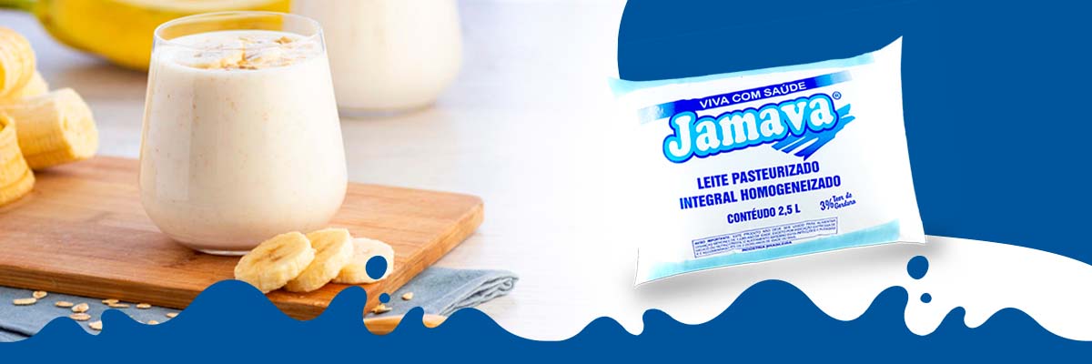 Vitamina de Banana com leite Jamava — Jamava Laticínios